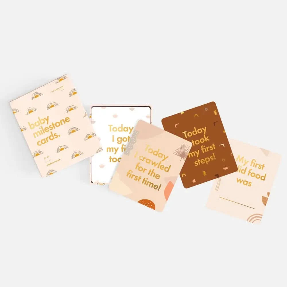 Fox & Fallow Baby Milestone Cards Boho - Timber Tinkers