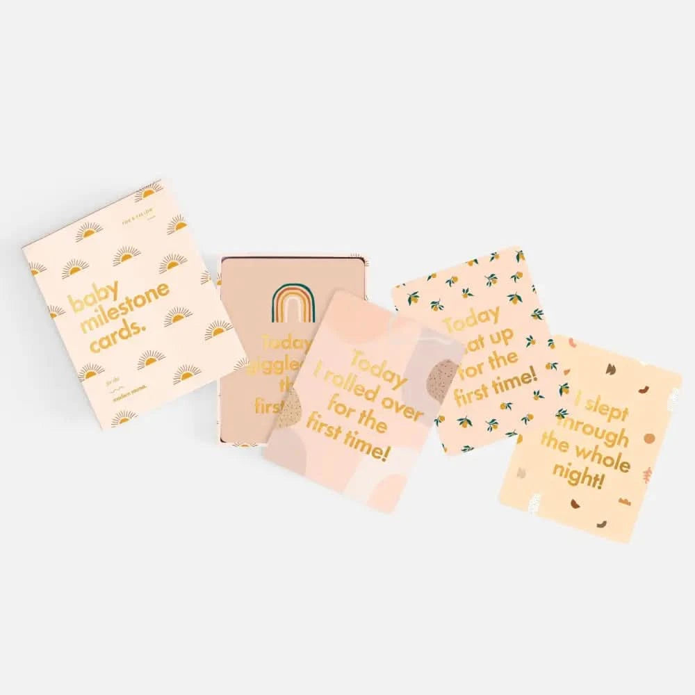 Fox & Fallow Baby Milestone Cards Boho - Timber Tinkers