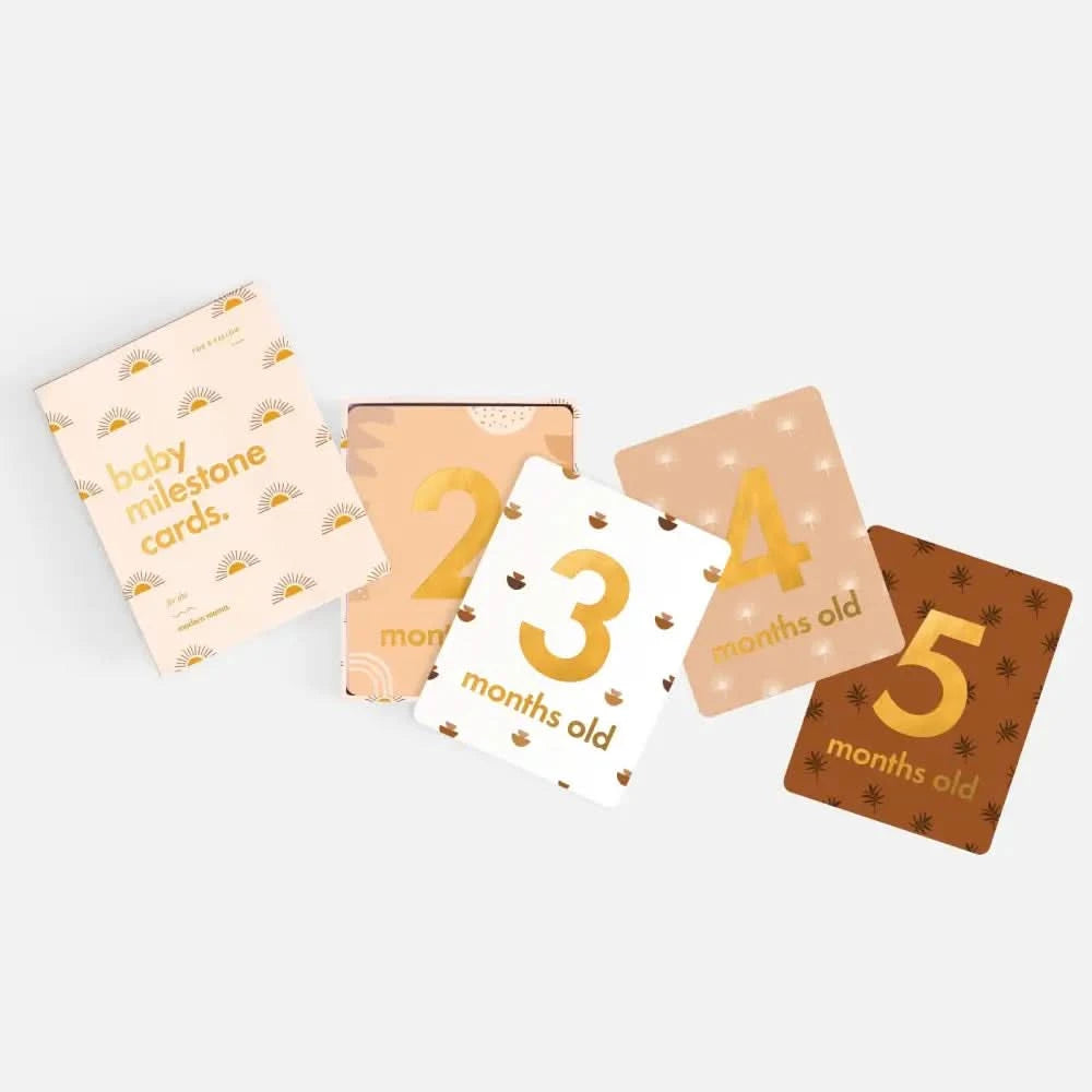 Fox & Fallow Baby Milestone Cards Boho - Timber Tinkers
