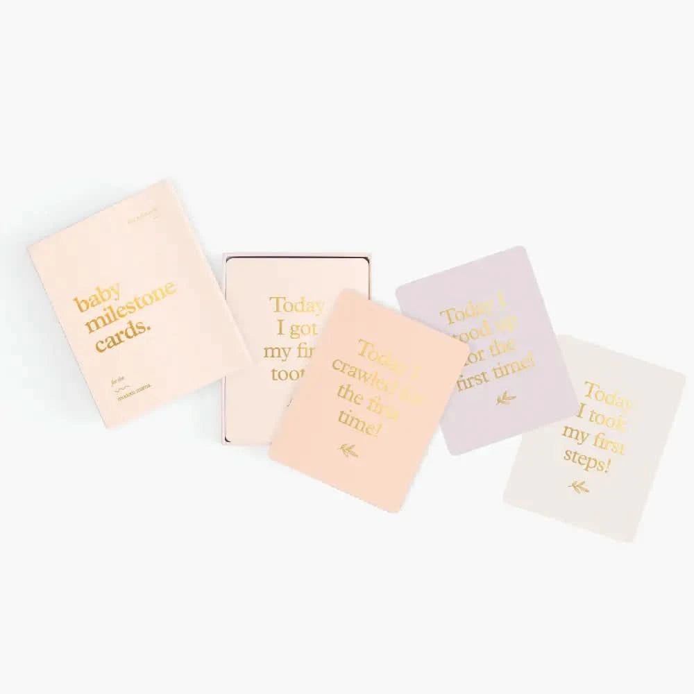 Fox & Fallow Baby Milestone Cards Cream - Timber Tinkers