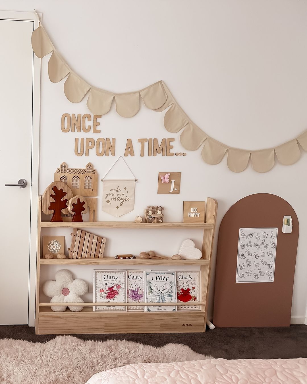 Front Facing Bookshelf with 3 Tier - SolidWood