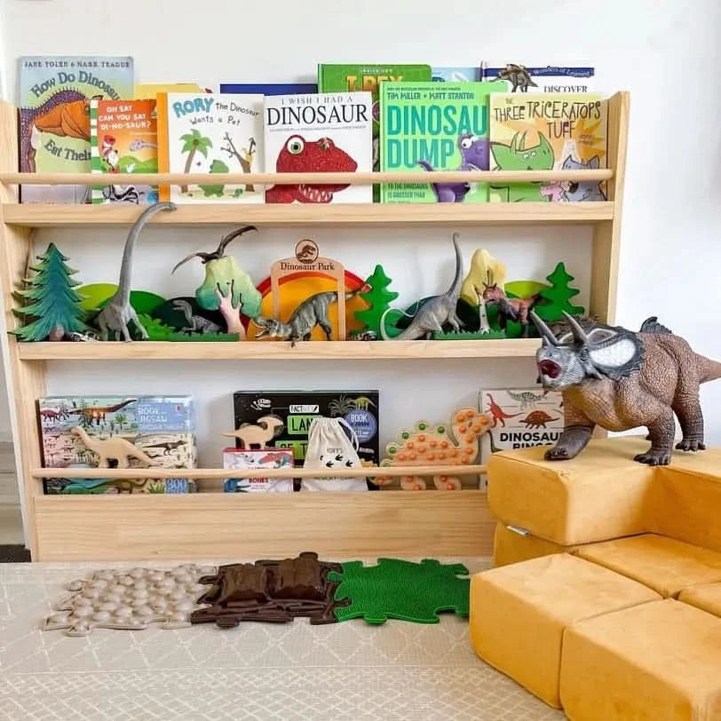 Front Facing Bookshelf with 3 Tier - SolidWood - Timber Tinkers