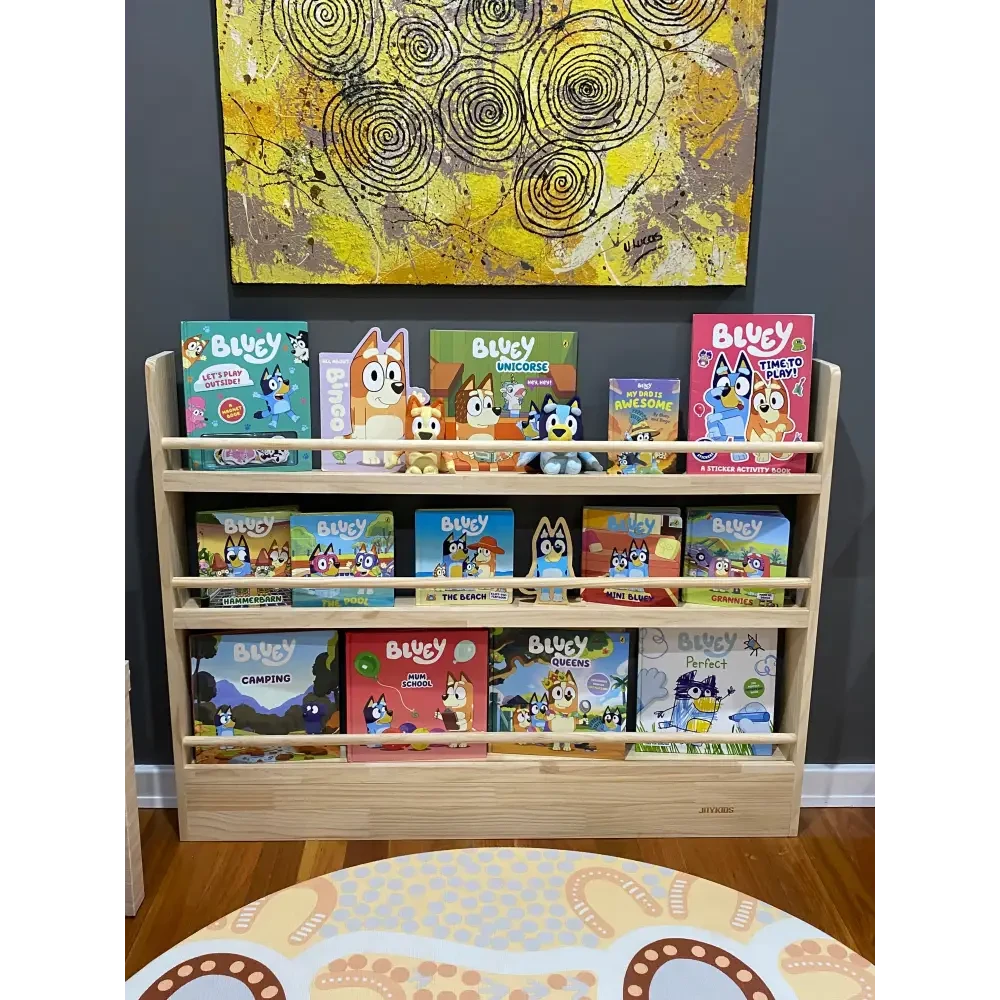 Front Facing Bookshelf with 3 Tier - SolidWood - Timber Tinkers