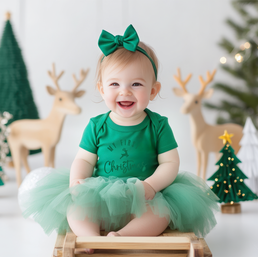My First Christmas Reindeer Onesie - Multiple Colours
