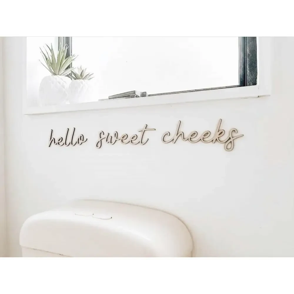 hello sweet cheeks wall plaque - Timber Tinkers