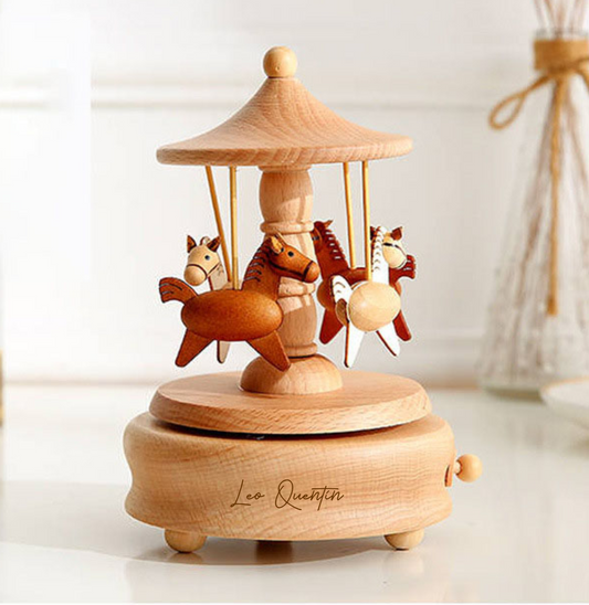 Horse Carousel Music Box