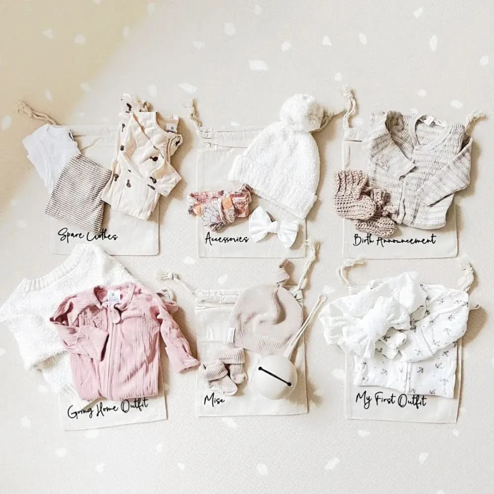 Hospital Bag Organisers + Swaddle Bag - Timber Tinkers