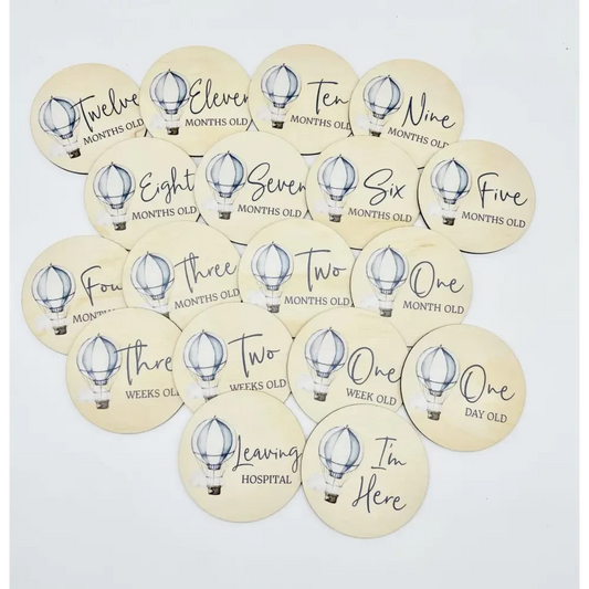 Hot Air Balloon Milestones - Timber Tinkers