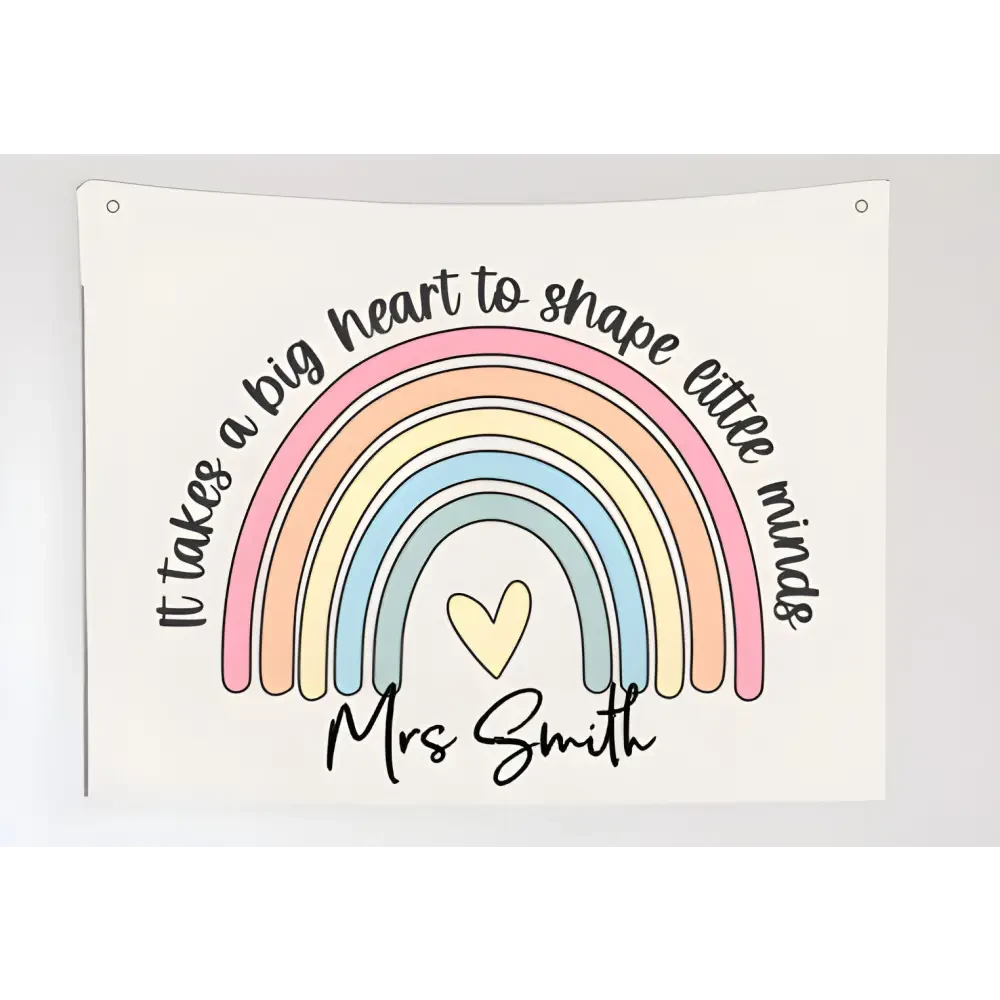 It takes a big heart to grow little minds Wall Hang - Timber Tinkers