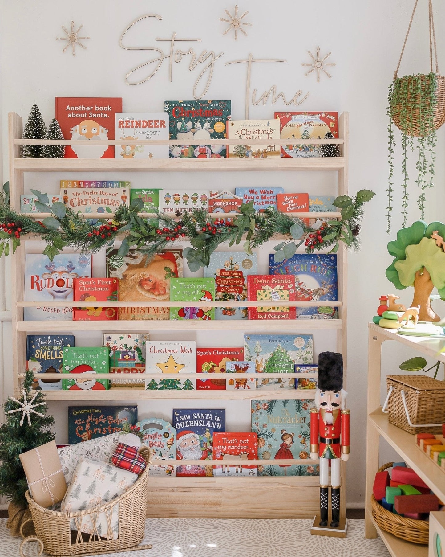 JOYKIDS Front Facing Bookshelf with 5 Tier - SolidWood