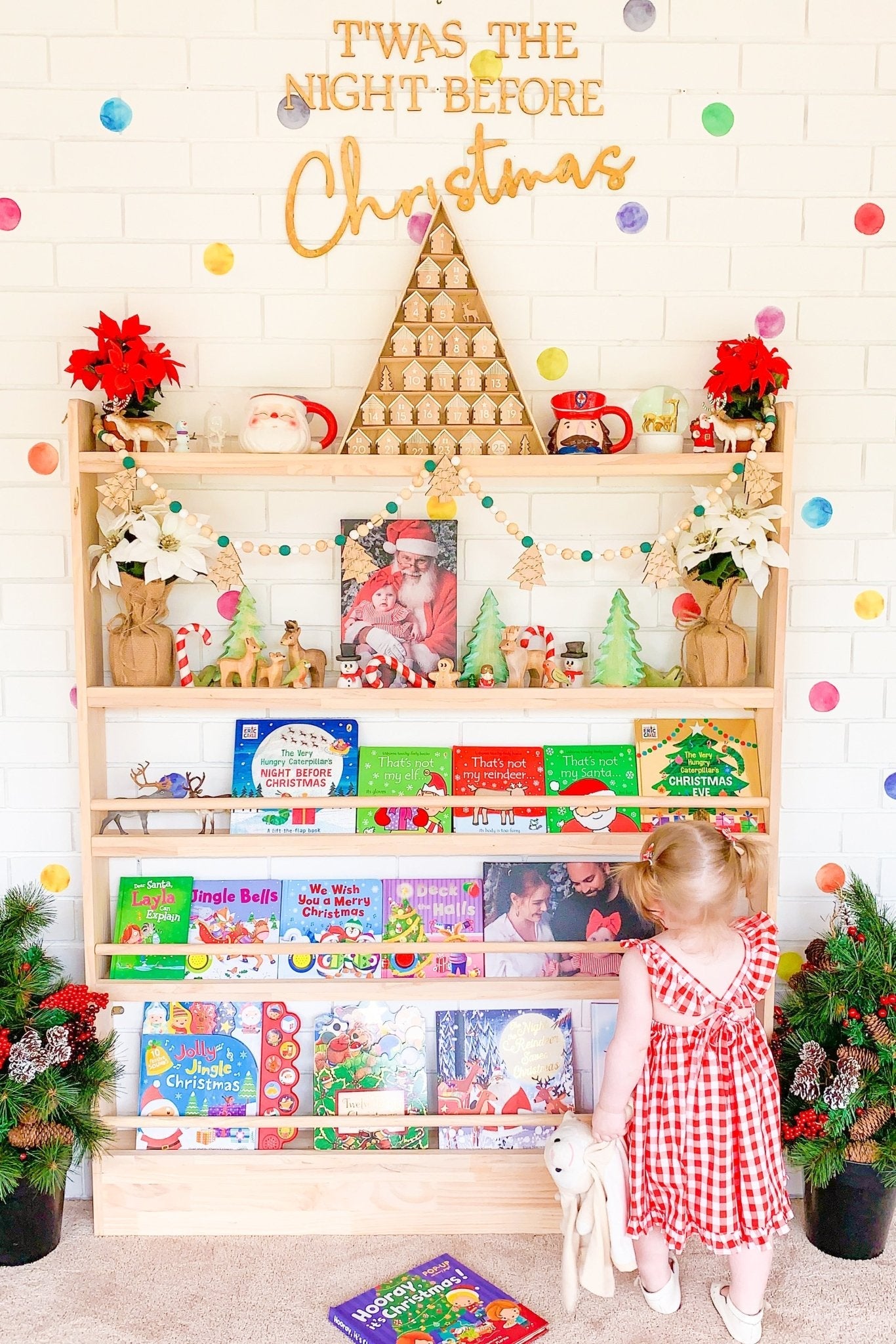JOYKIDS Front Facing Bookshelf with 5 Tier - SolidWood