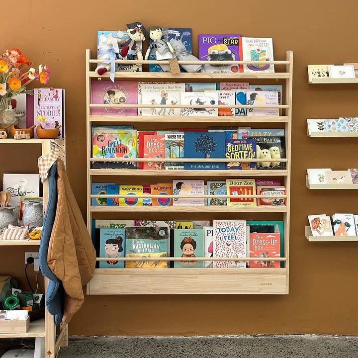 JOYKIDS Front Facing Bookshelf with 5 Tier - SolidWood