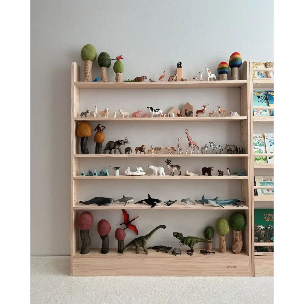 JOYKIDS Slim-Line Toy Shelf with 7-tier (Adjustable) - SolidWood - Timber Tinkers