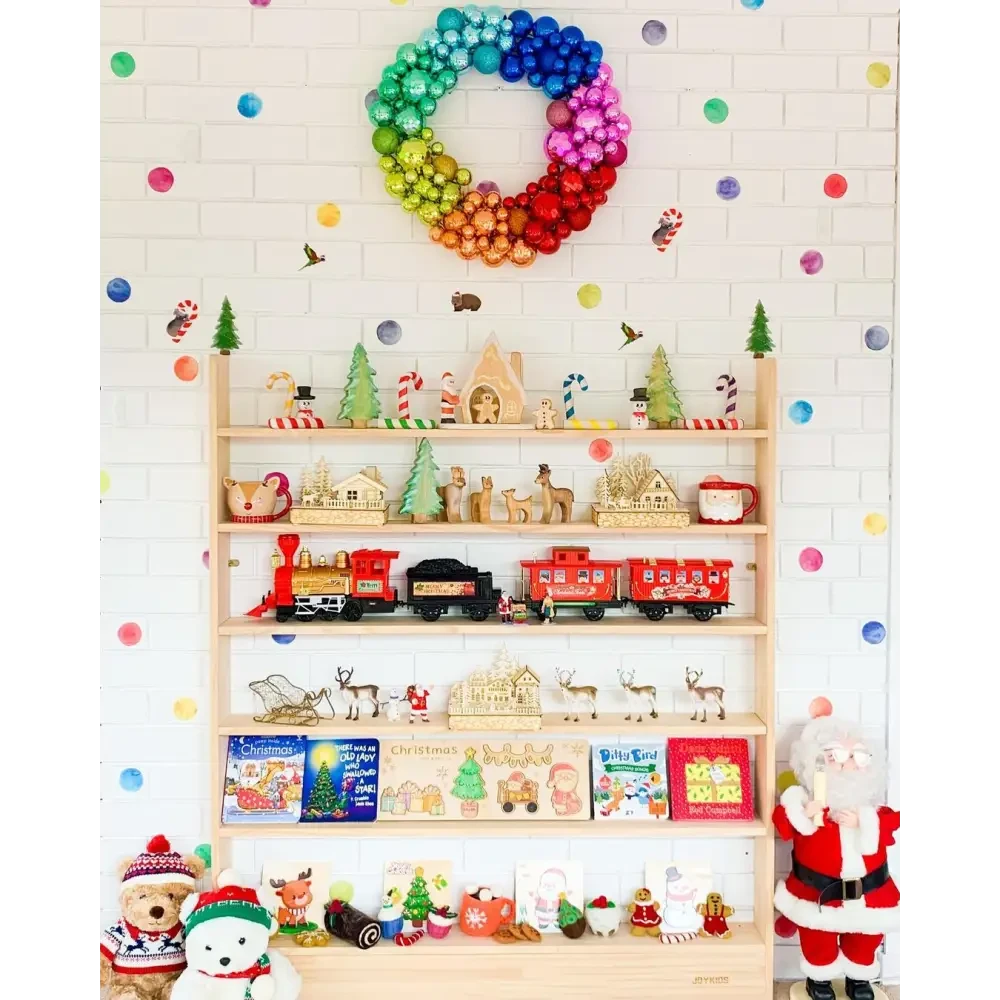 JOYKIDS Slim-Line Toy Shelf with 7-tier (Adjustable) - SolidWood - Timber Tinkers