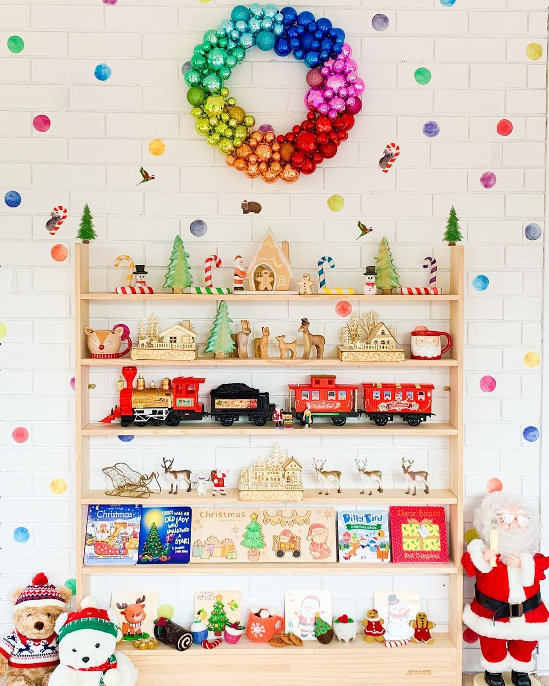 JOYKIDS Slim-Line Toy Shelf with 7-tier (Adjustable) - SolidWood