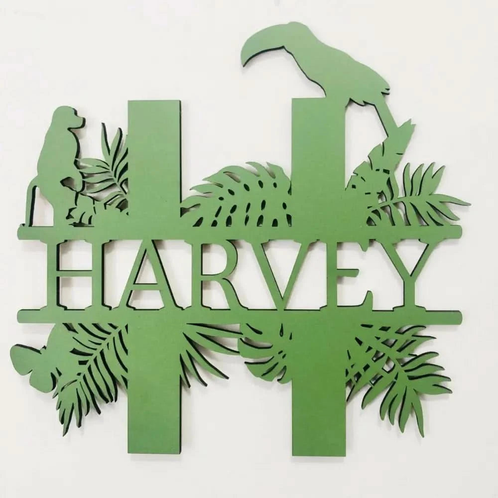 Jungle Letter Name - Timber Tinkers
