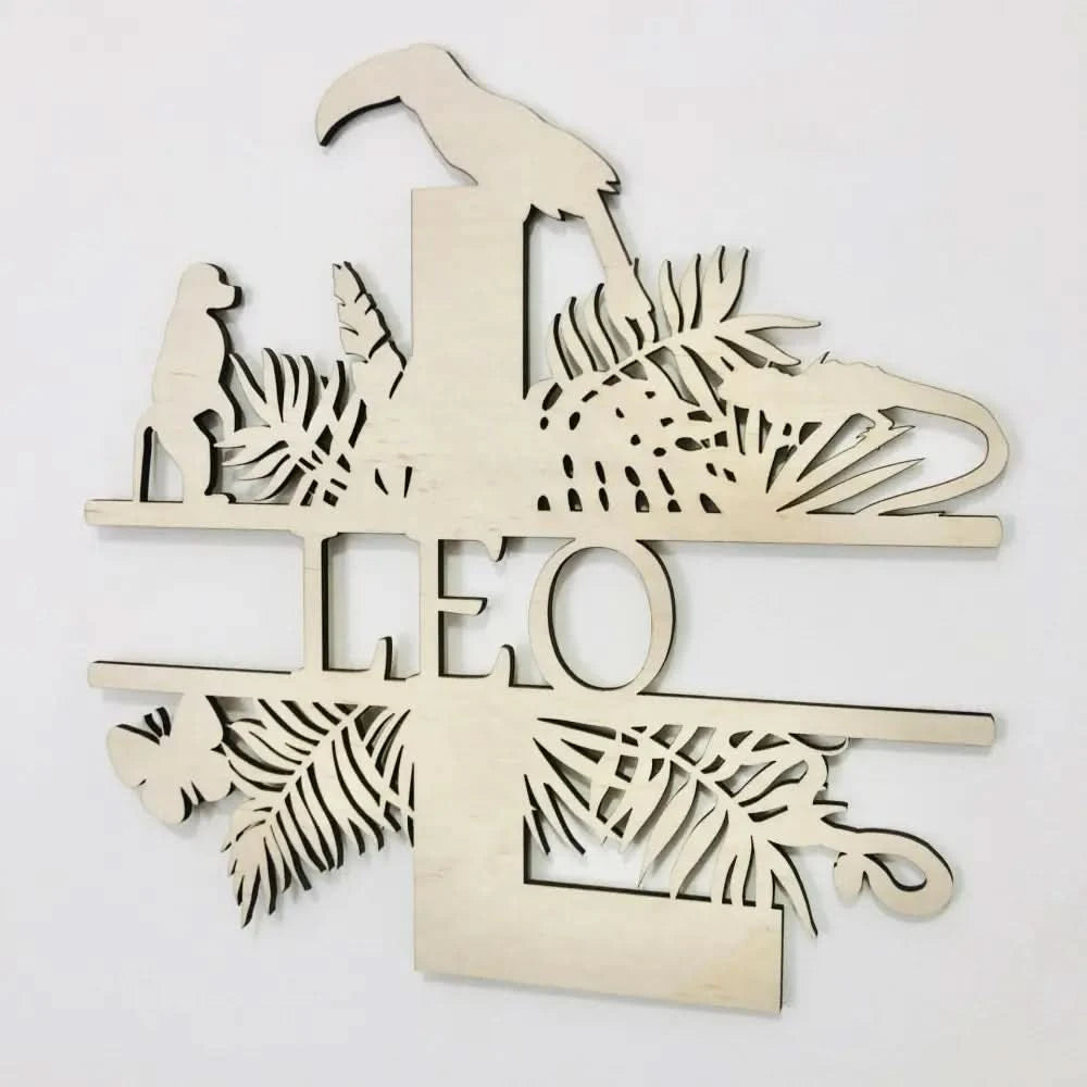 Jungle Letter Name - Timber Tinkers