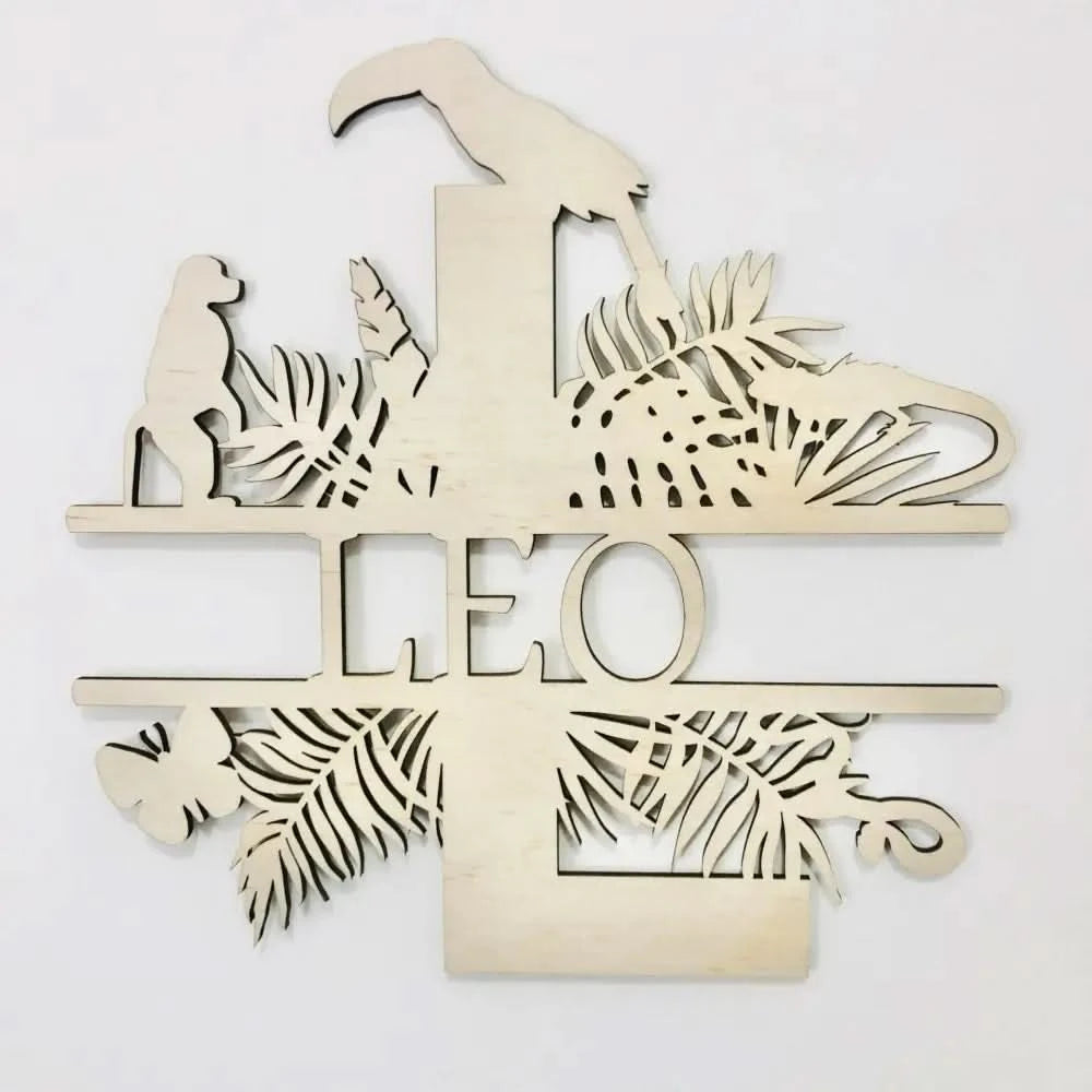 Jungle Letter Name - Timber Tinkers