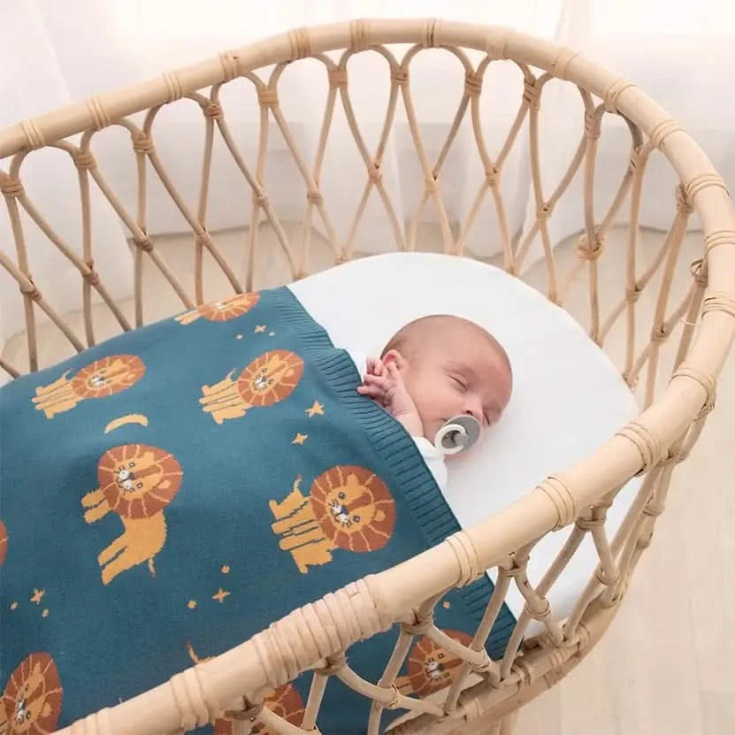 Knit Blanket - Lion - Timber Tinkers
