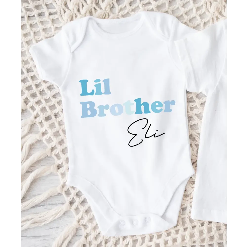 Lil Brother Onesie - Blue - Timber Tinkers