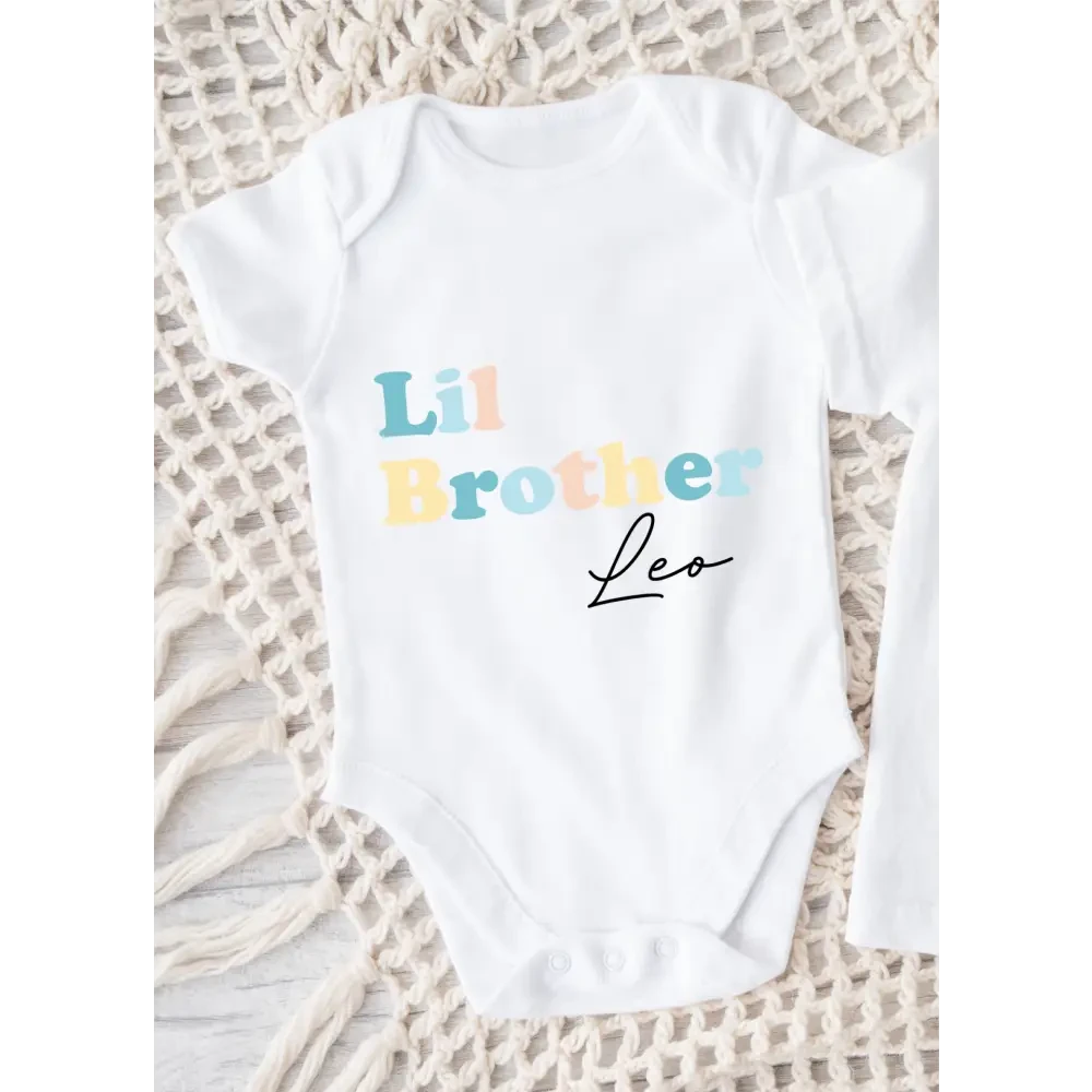 Lil Brother Onesie - Pastel - Timber Tinkers