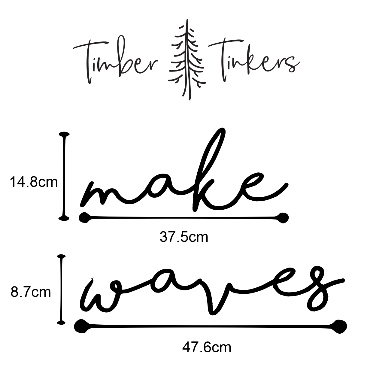 make waves plaque - Timber Tinkers
