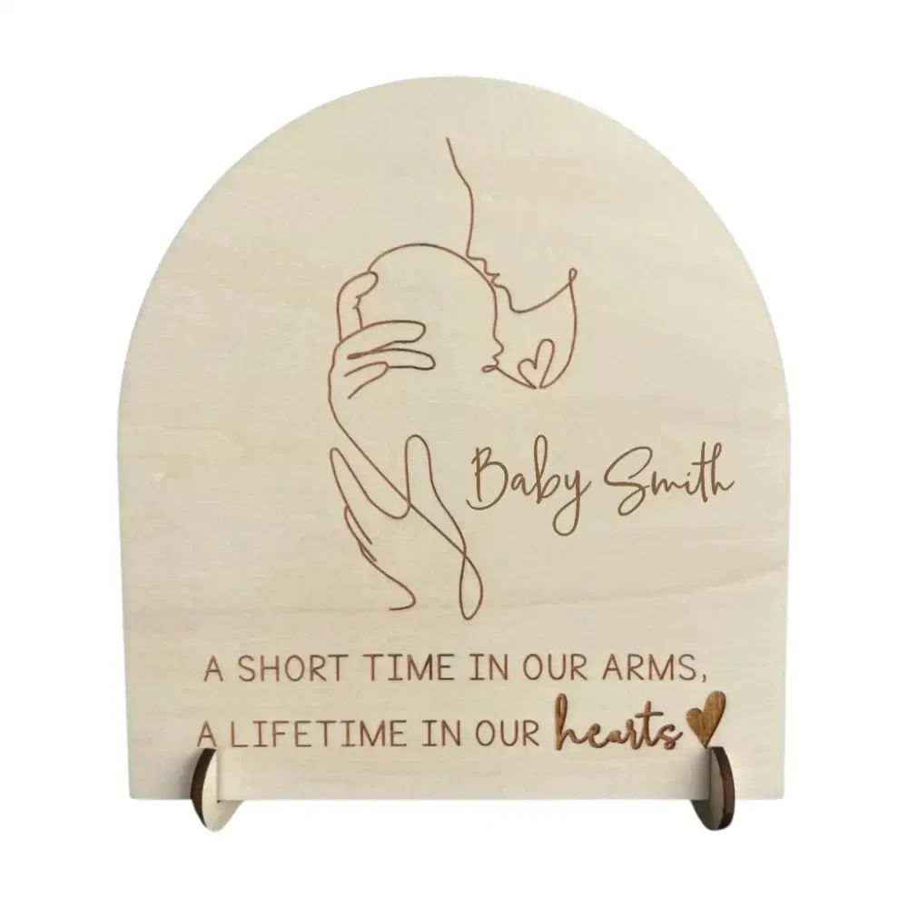 Memorial Sign - Lifetime in our hearts - Timber Tinkers
