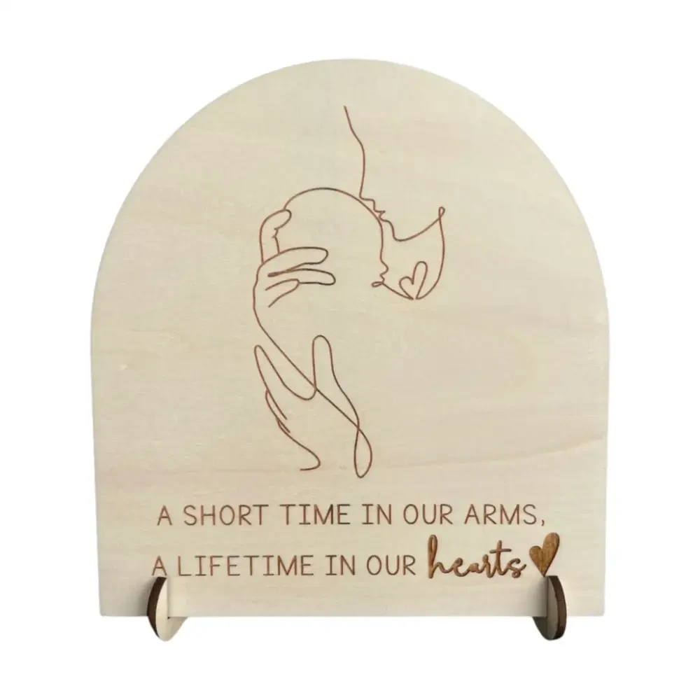 Memorial Sign - Lifetime in our hearts - Timber Tinkers