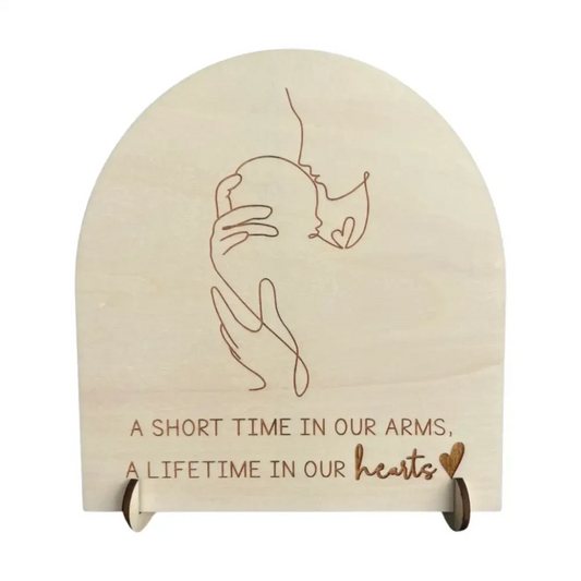 Memorial Sign - Lifetime in our hearts - Timber Tinkers