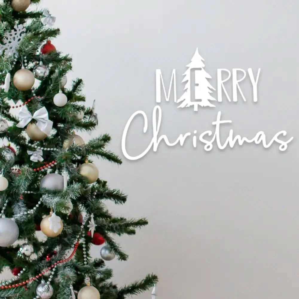 Merry Christmas Tree Script - Timber Tinkers