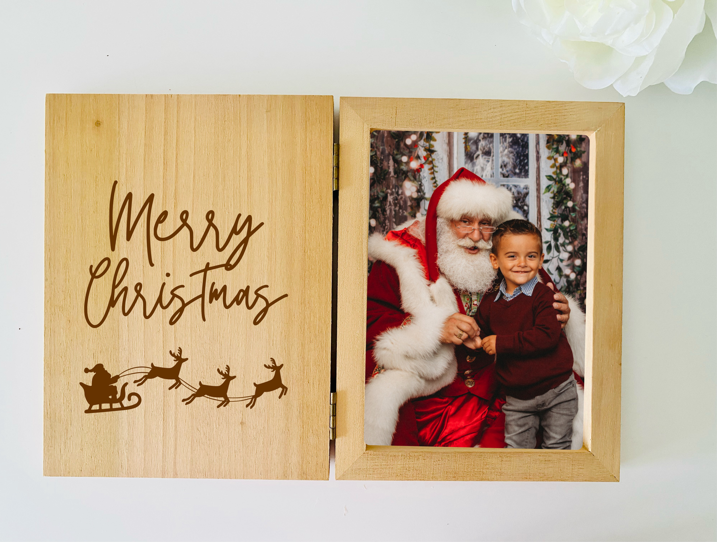 Christmas Photo Frame - Santa Sleigh