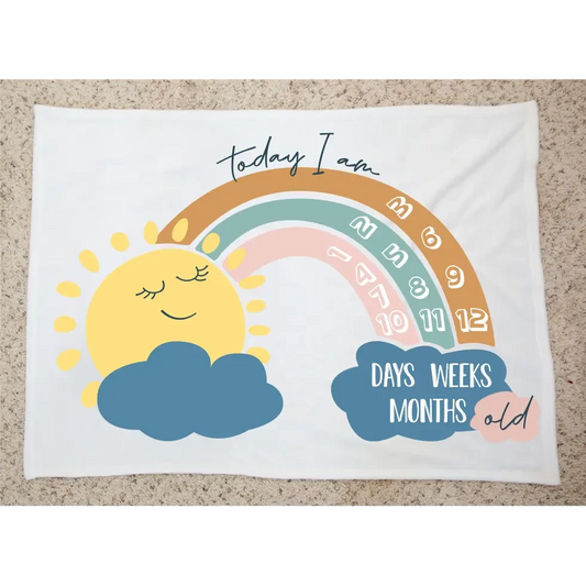 Milestone Blanket - Rainbow - Timber Tinkers