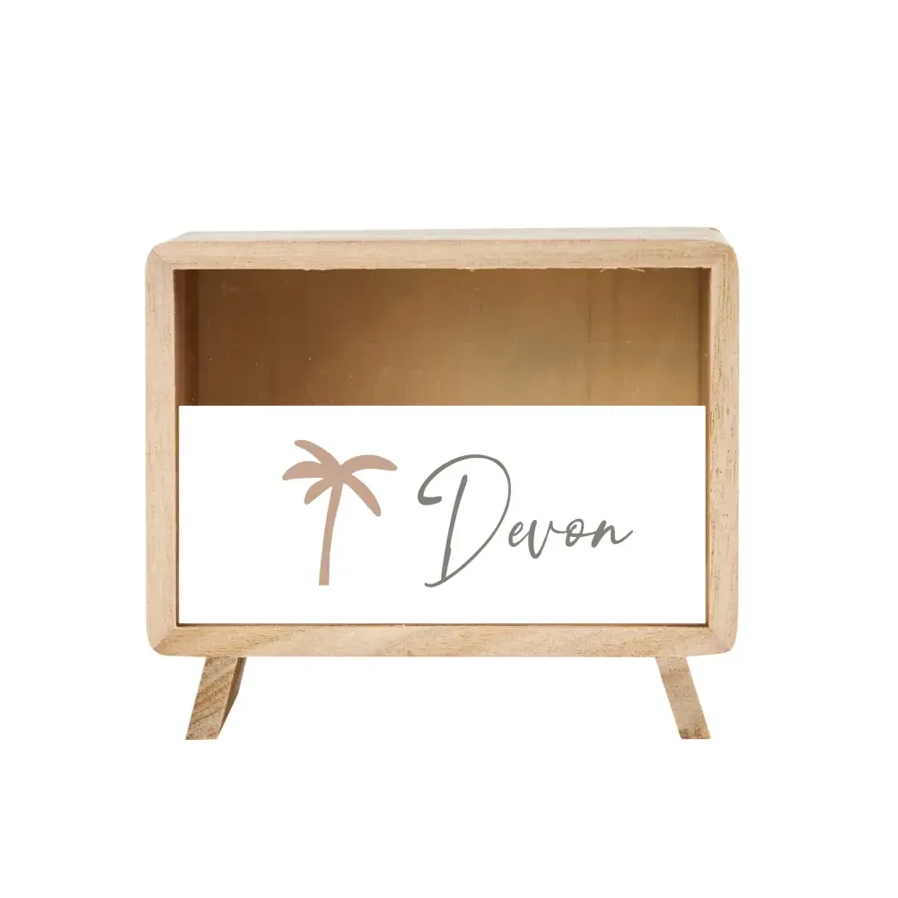 Money Box - Palm Tree - Timber Tinkers
