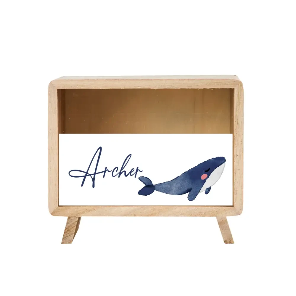 Money Box - Whale - Timber Tinkers