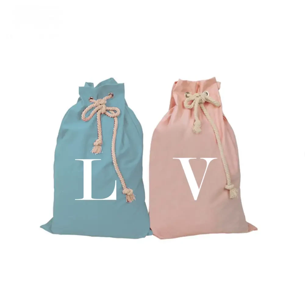 MONOGRAM Personalised Canvas Santa Sacks - Multiple Colours - Timber Tinkers