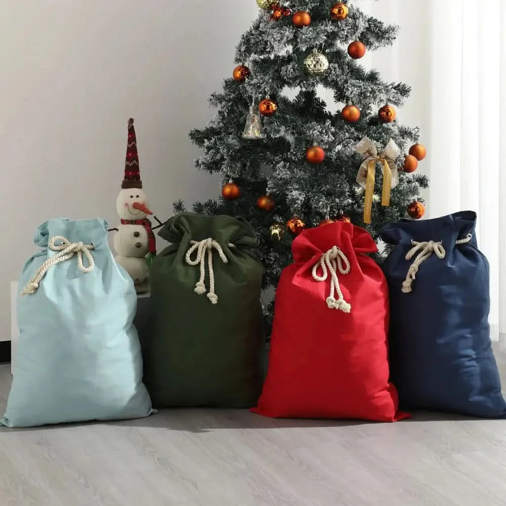 MONOGRAM Personalised Canvas Santa Sacks - Multiple Colours - Timber Tinkers