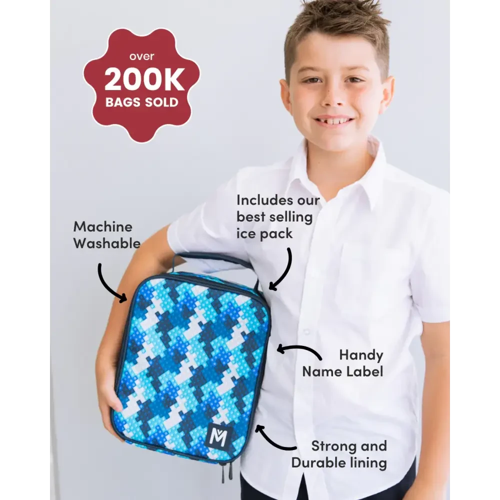 MontiiCo LARGE INSULATED LUNCH BAG - Block Land - Timber Tinkers