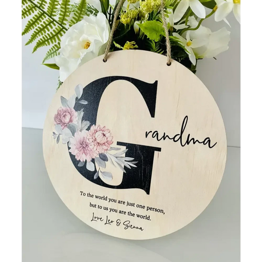 Mothers Floral Sign - Timber Tinkers