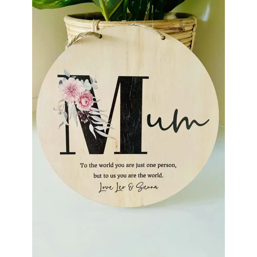 Mothers Floral Sign - Timber Tinkers