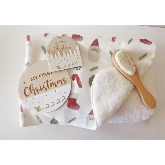 My First Christmas Gift Box - Santa - Timber Tinkers