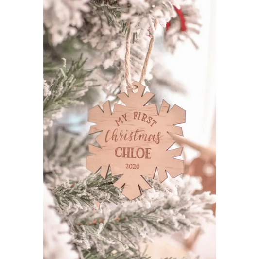 My First Christmas Ornament 2025 - Timber Tinkers