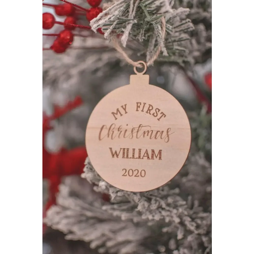 My First Christmas Ornament 2025 - Timber Tinkers