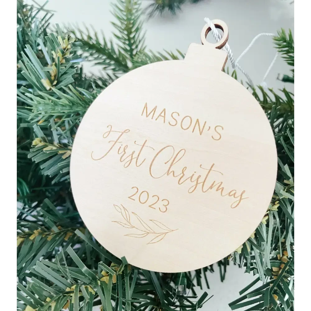 My First Christmas Ornament 3D - Timber Tinkers