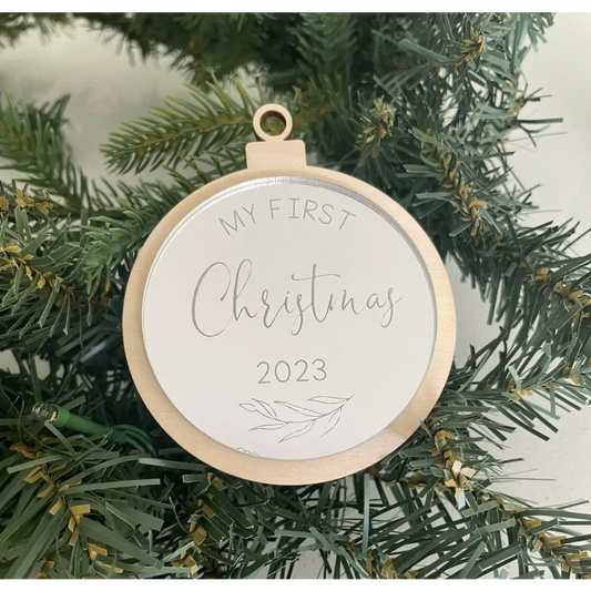 My First Christmas Ornament 3D - Timber Tinkers