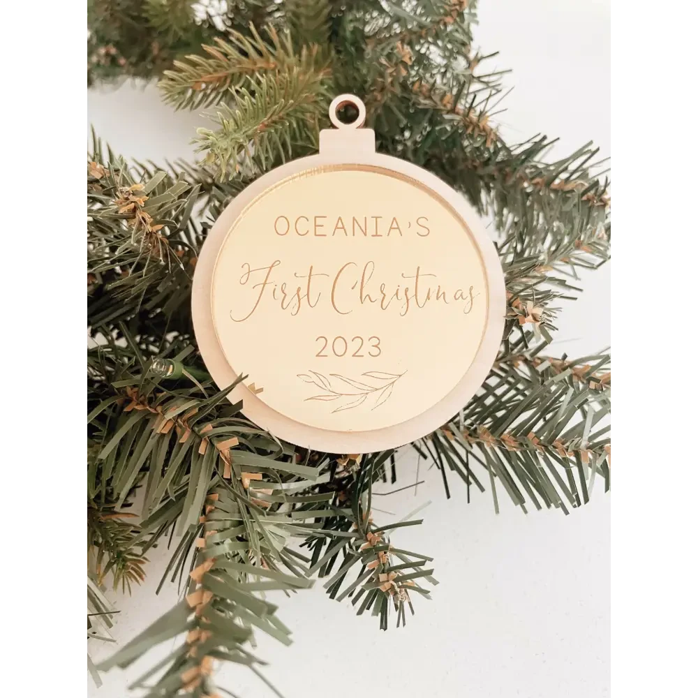 My First Christmas Ornament 3D - Timber Tinkers