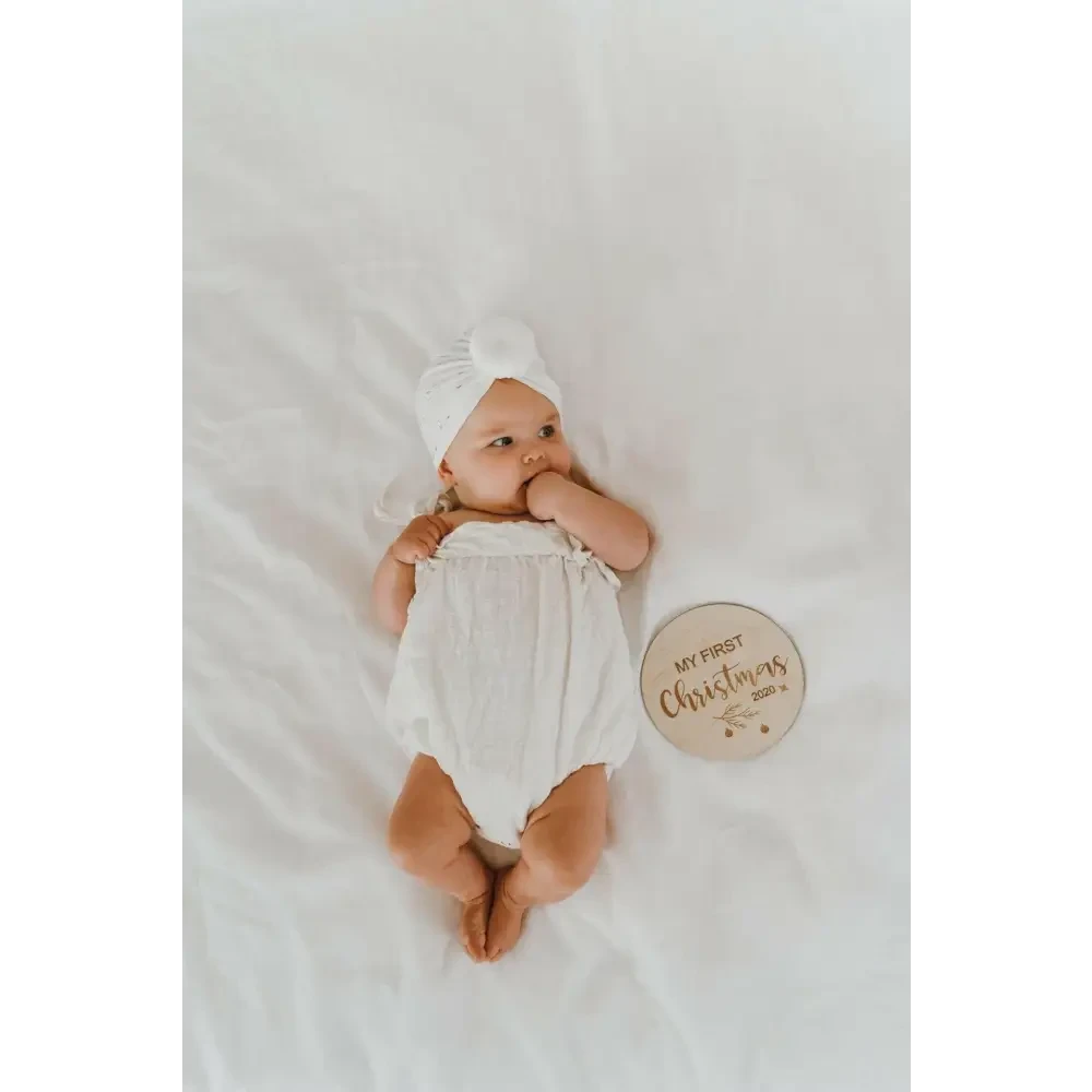 My First Christmas Plaque 2025 - Timber Tinkers