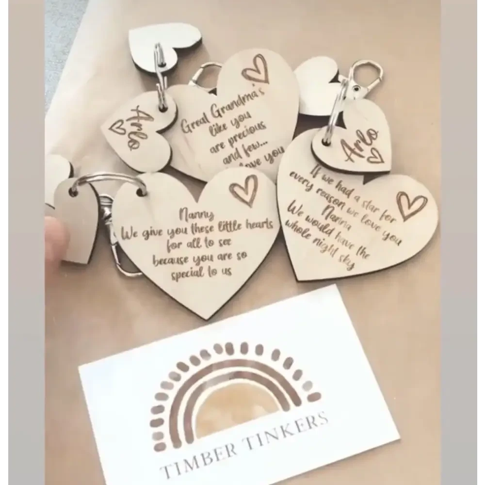 My Heart Key Chain - HEARTS ONLY - Timber Tinkers