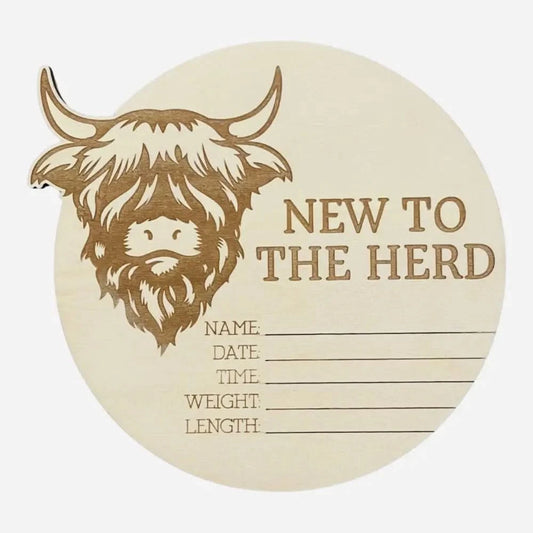 New to the Herd Birth Disc - Timber Tinkers