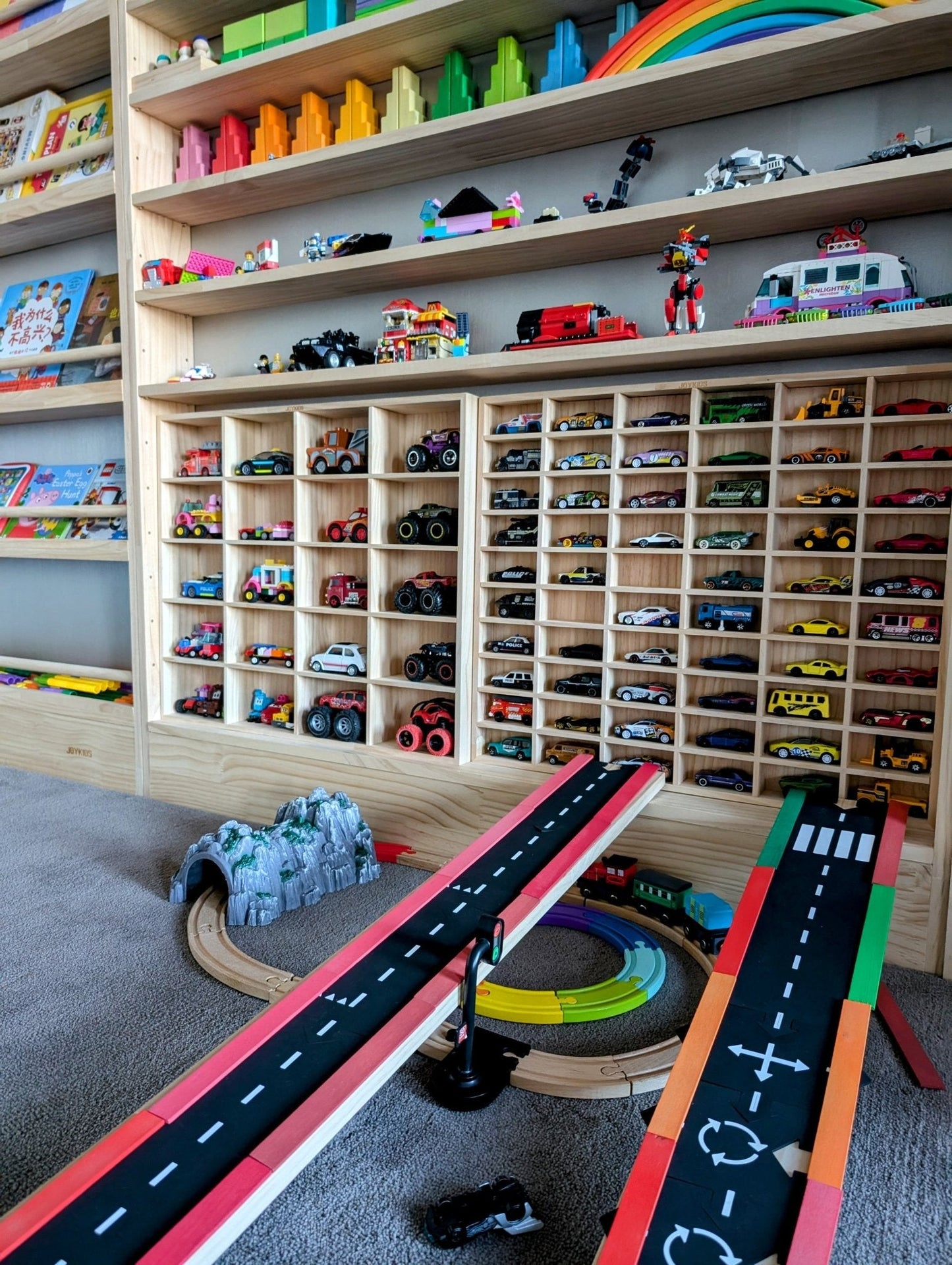 Monster Truck & Thomas & Friends Display and Storage Unit- SolidPine