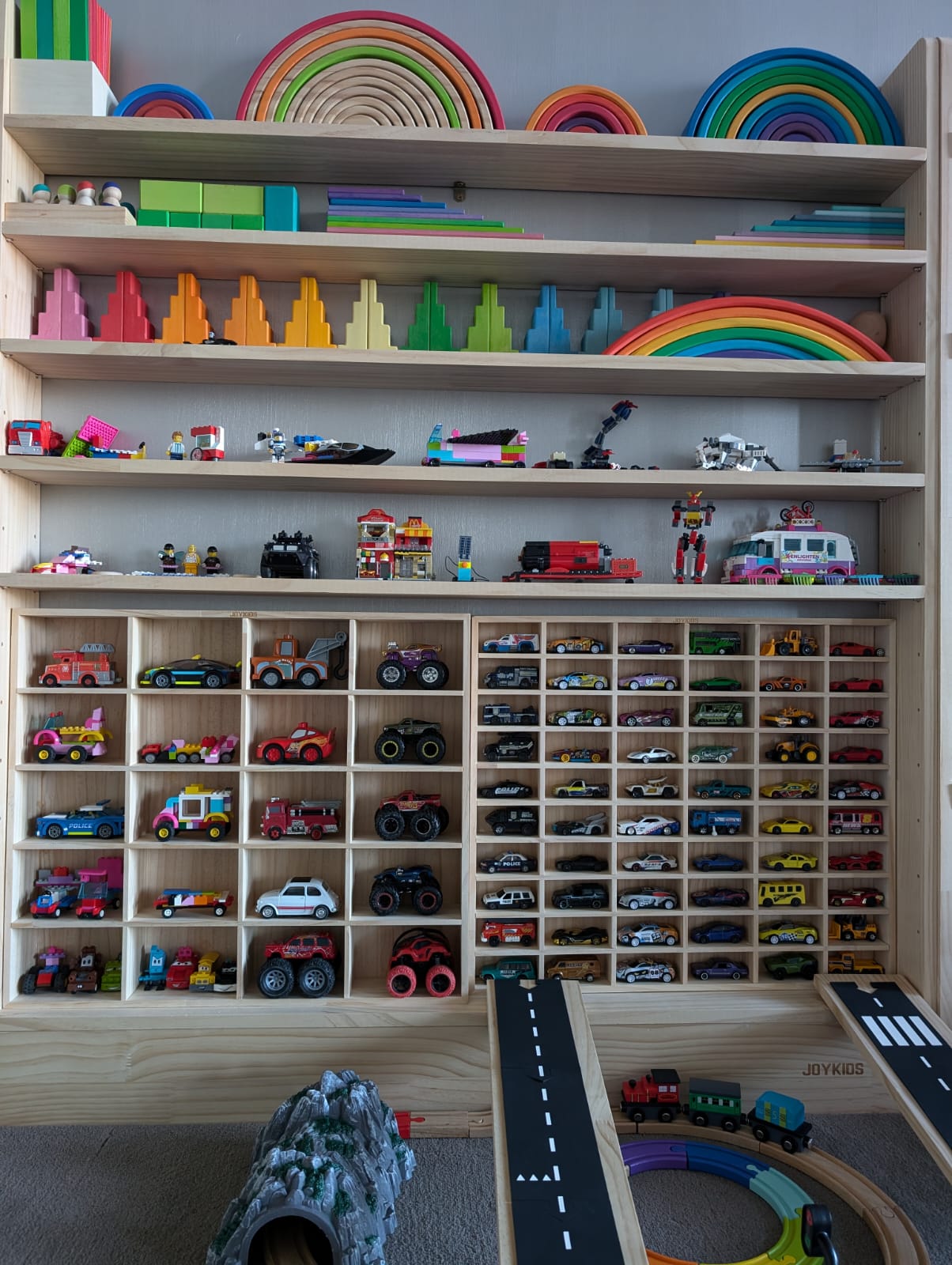 Monster Truck & Thomas & Friends Display and Storage Unit- SolidPine